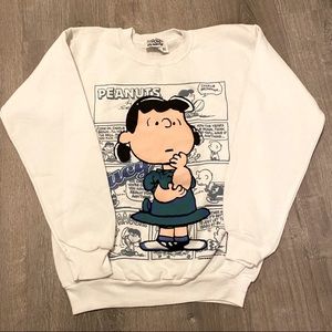 ❗️(SOLD)❗️Peanuts Lucy White Pull Over Sweater